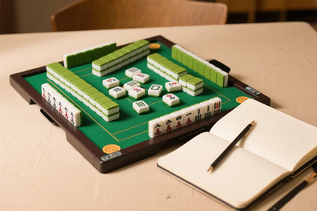 mahjong board illustration